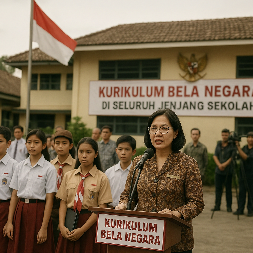 Kemendikdasmen Resmi Terapkan Kurikulum Bela Negara di Selur...