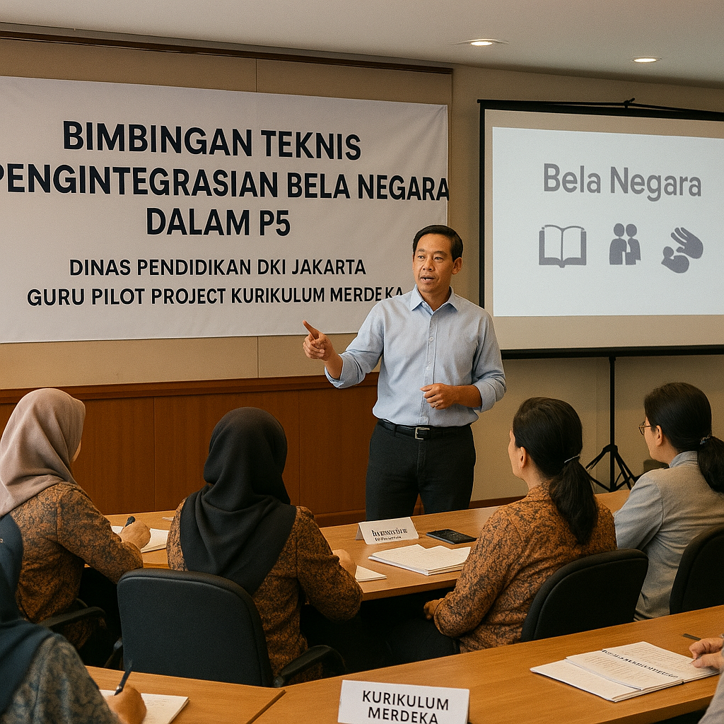 Disdik DKI Gelar Bimbingan Teknis Pengintegrasian Bela Negar...