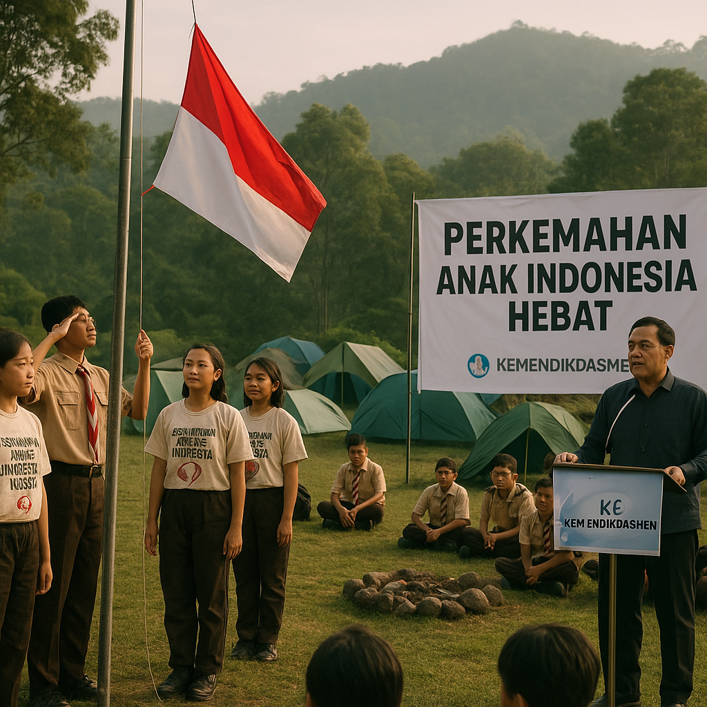 Kemendikdasmen Bentuk Karakter Siswa Lewat Perkemahan Anak I...