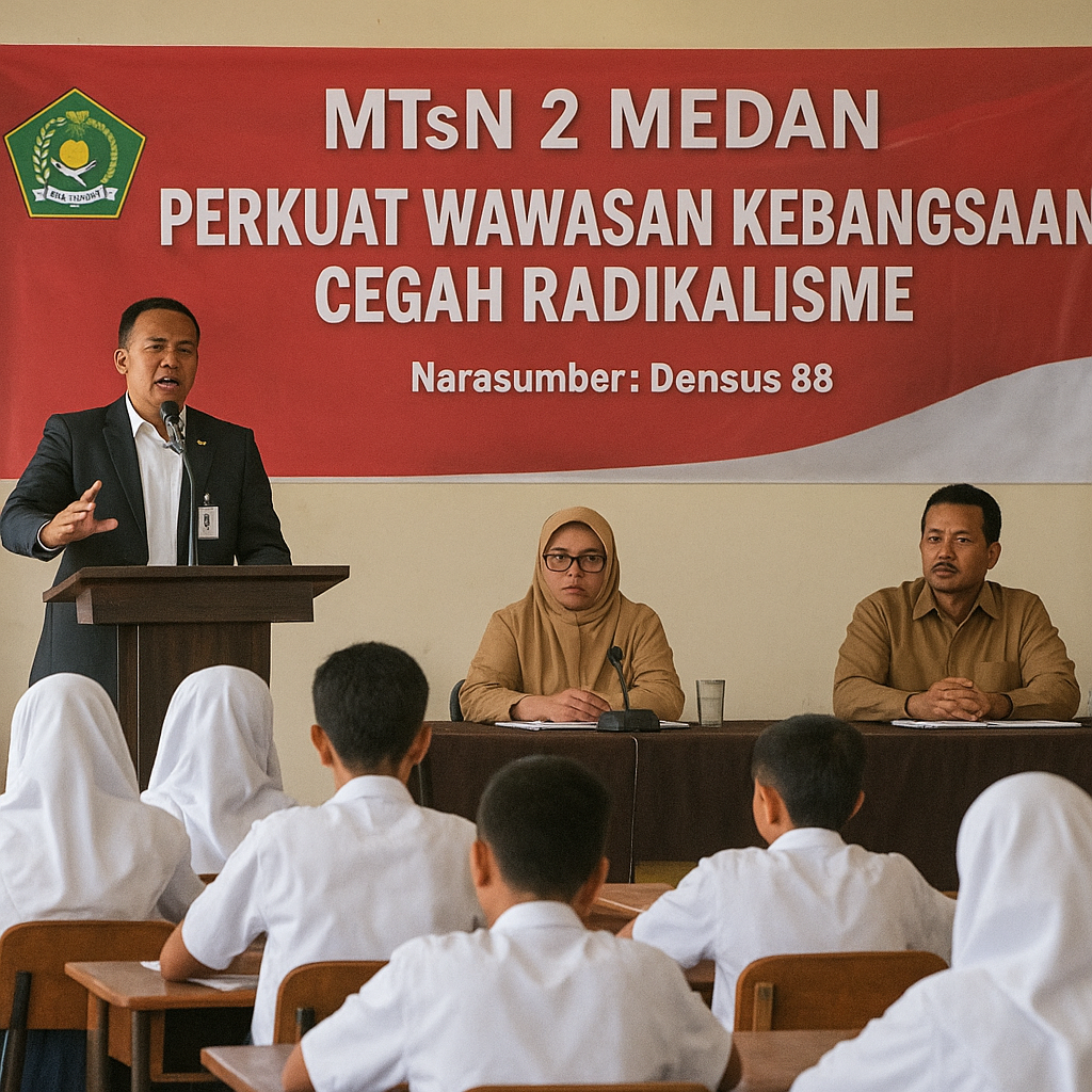 MTsN 2 Medan Perkuat Wawasan Kebangsaan Cegah Radikalisme