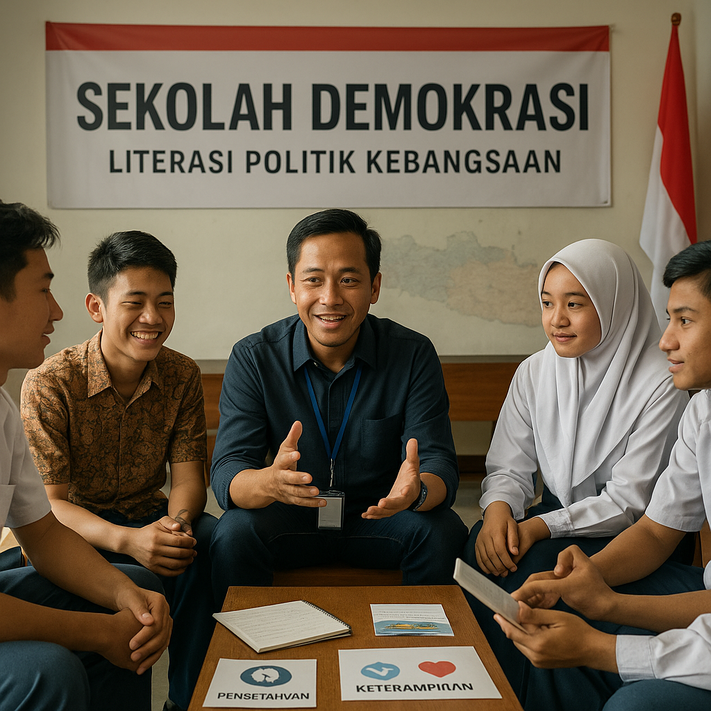 Sekolah Demokrasi untuk Pelajar SMA se-Jawa Tengah Dorong Li...
