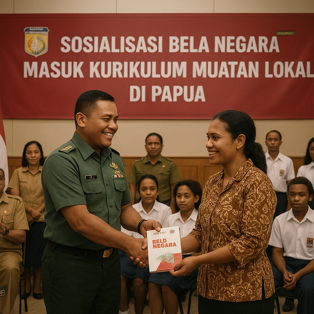 Sosialisasi Bela Negara Masuk Kurikulum Muatan Lokal di Papu...