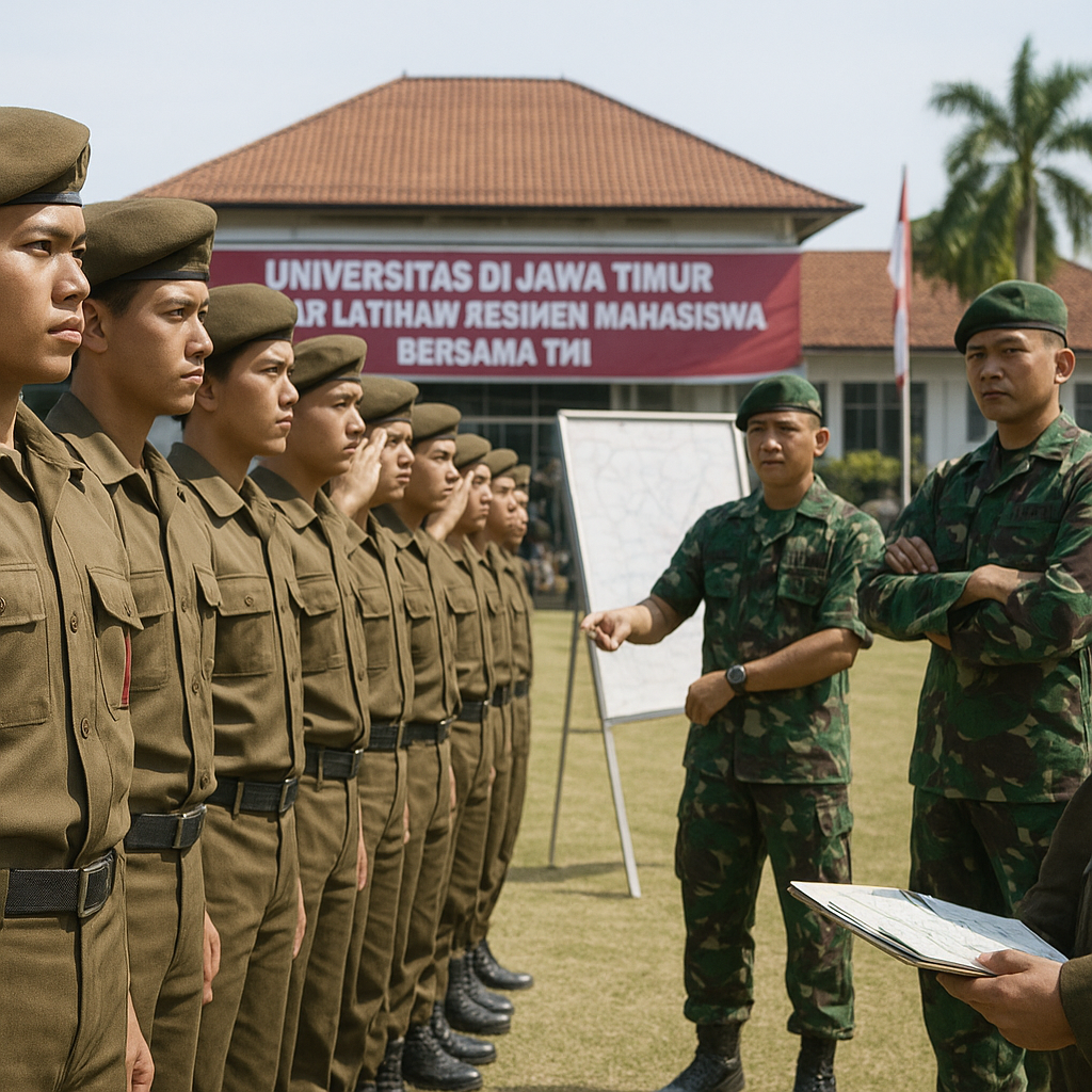 Universitas di Jawa Timur Gelar Latihan Resimen Mahasiswa Be...
