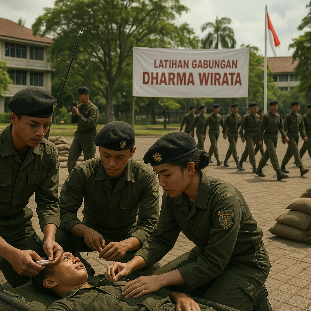 Resimen Mahasiswa Selenggarakan Latihan Gabungan 'Dharma Wir...