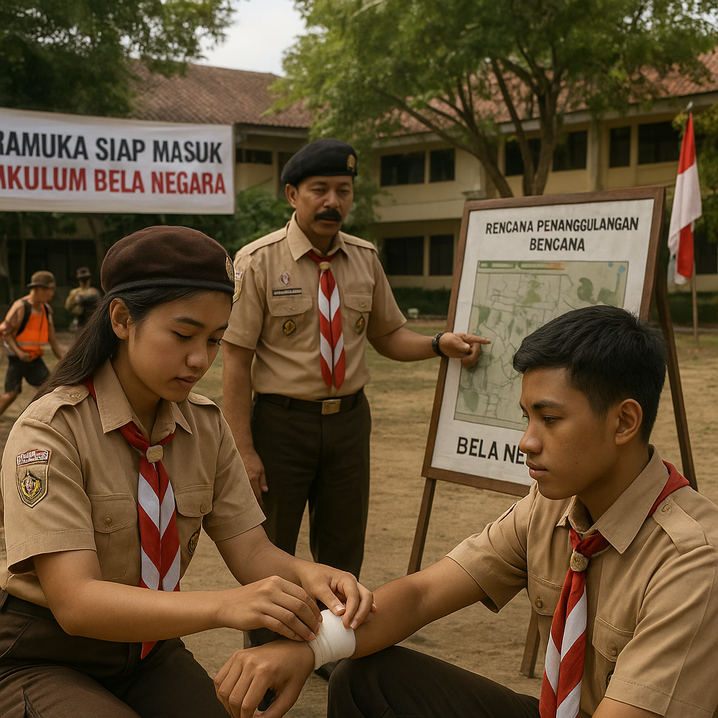 Pramuka Siap Masuk Kurikulum Bela Negara dengan Materi Kepem...