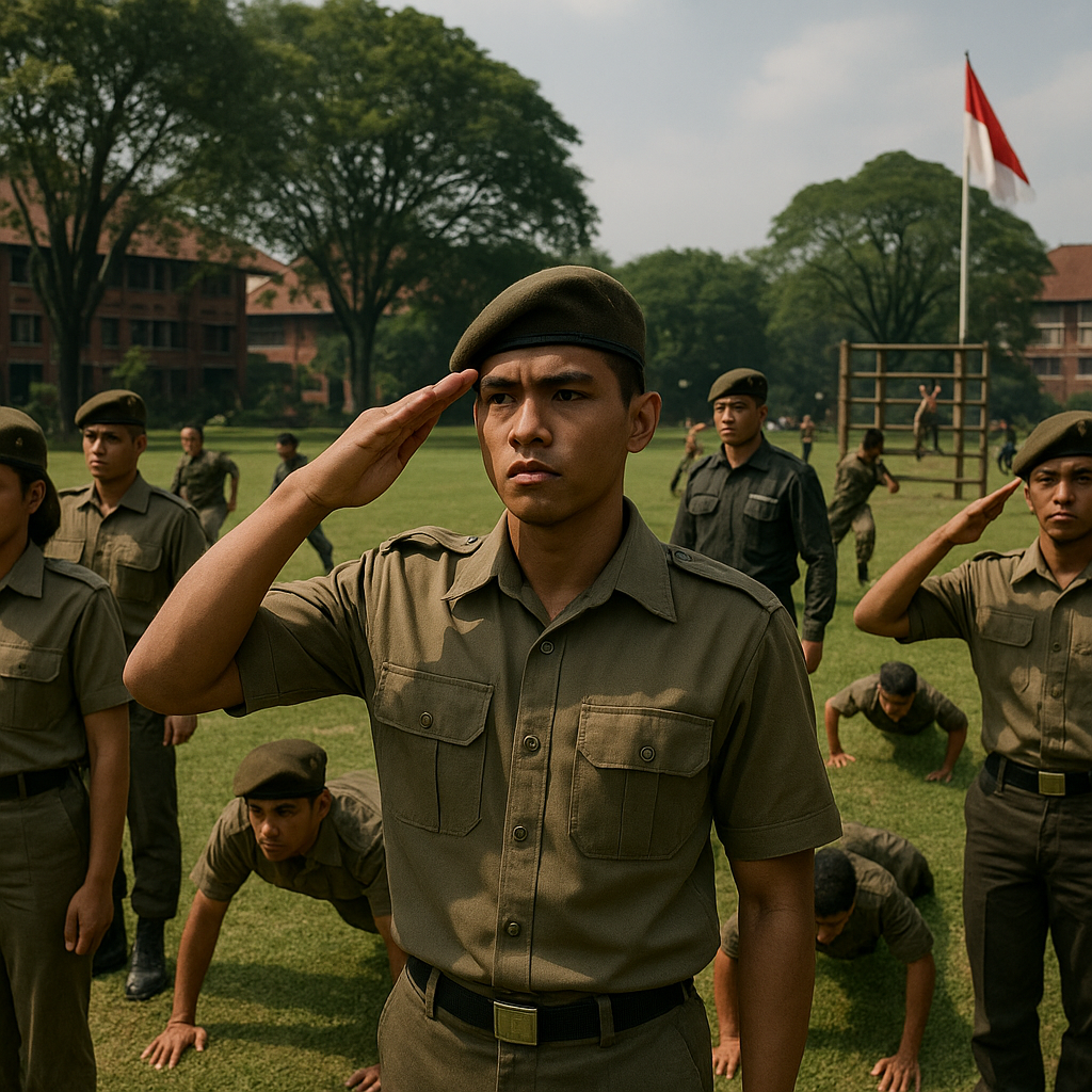 Pelatihan Dasar Resimen Mahasiswa: Wadah Kaderisasi Bela Neg...