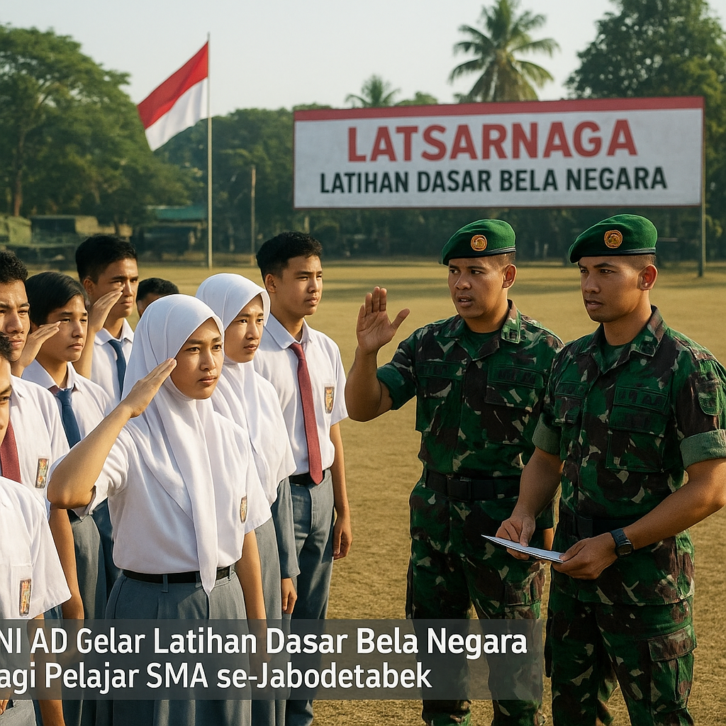 TNI AD Gelar Latihan Dasar Bela Negara bagi Pelajar SMA se-J...