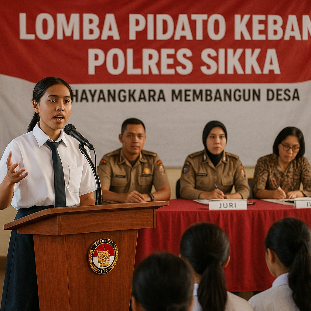 Polres Sikka Gelar Lomba Pidato Kebangsaan untuk Pelajar SMA...