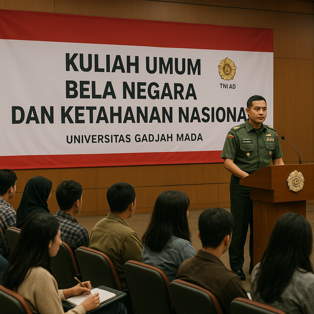 Kampus UGM dan TNI AD Gelar Kuliah Umum Bela Negara dan Keta...