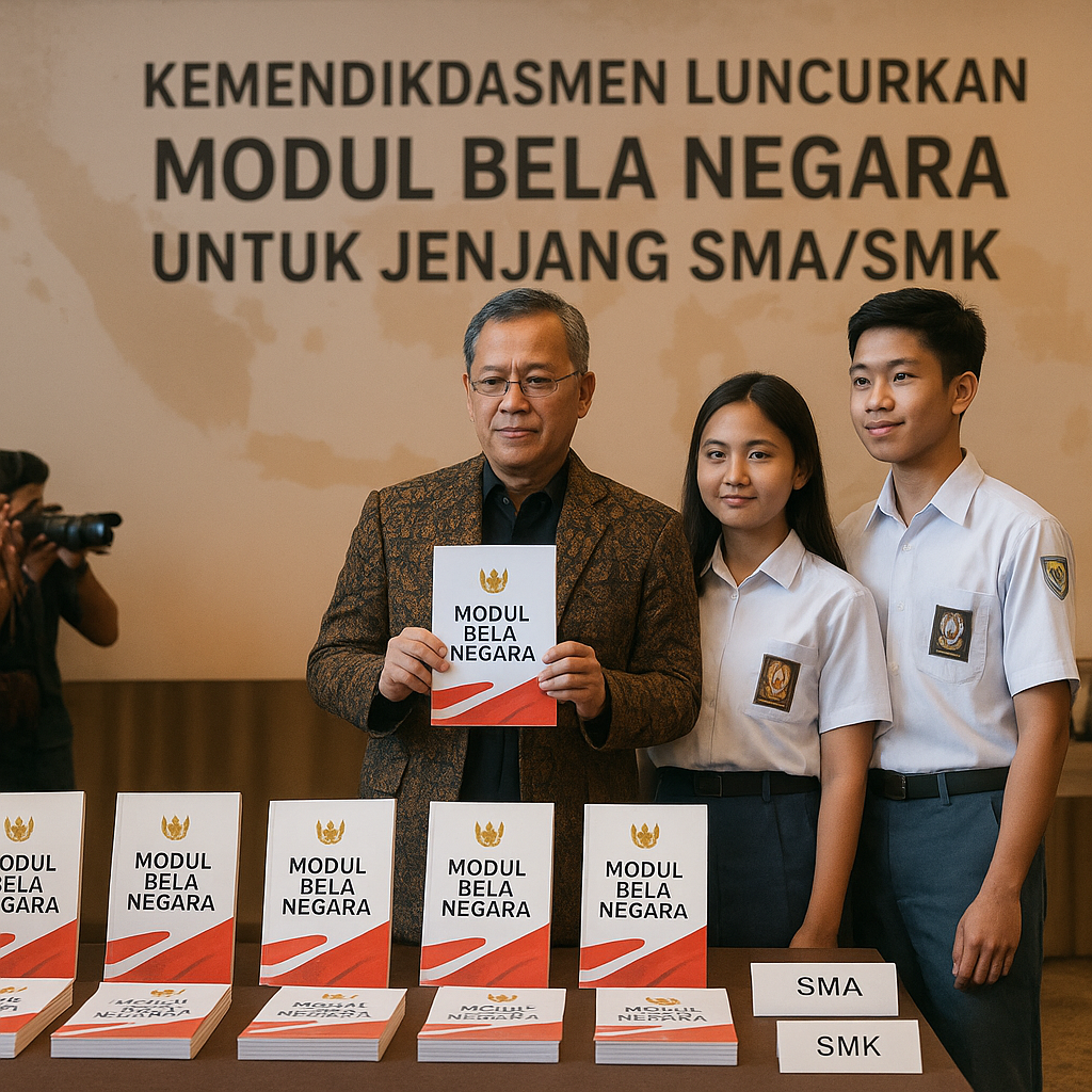 Kemendikdasmen Luncurkan Modul Bela Negara untuk Jenjang SMA...