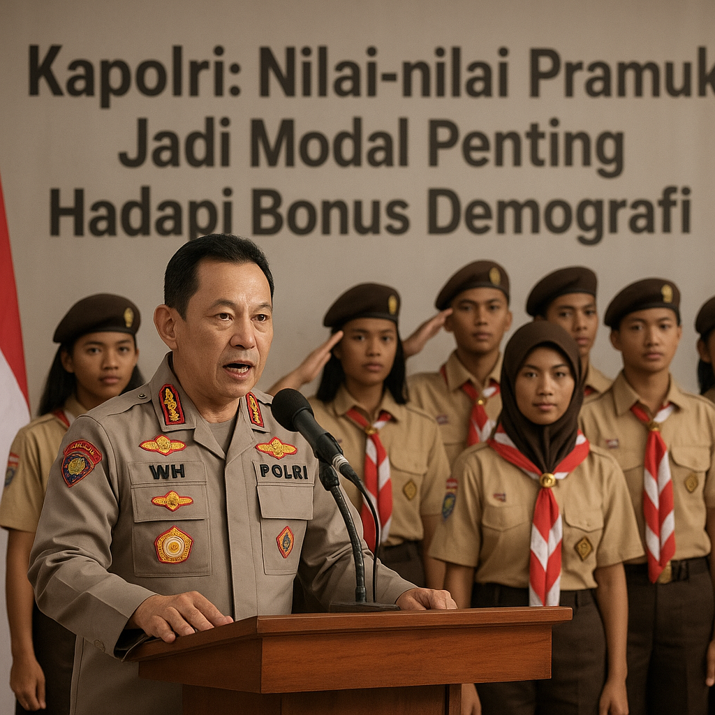 Kapolri: Nilai-nilai Pramuka Jadi Modal Penting Hadapi Bonus...