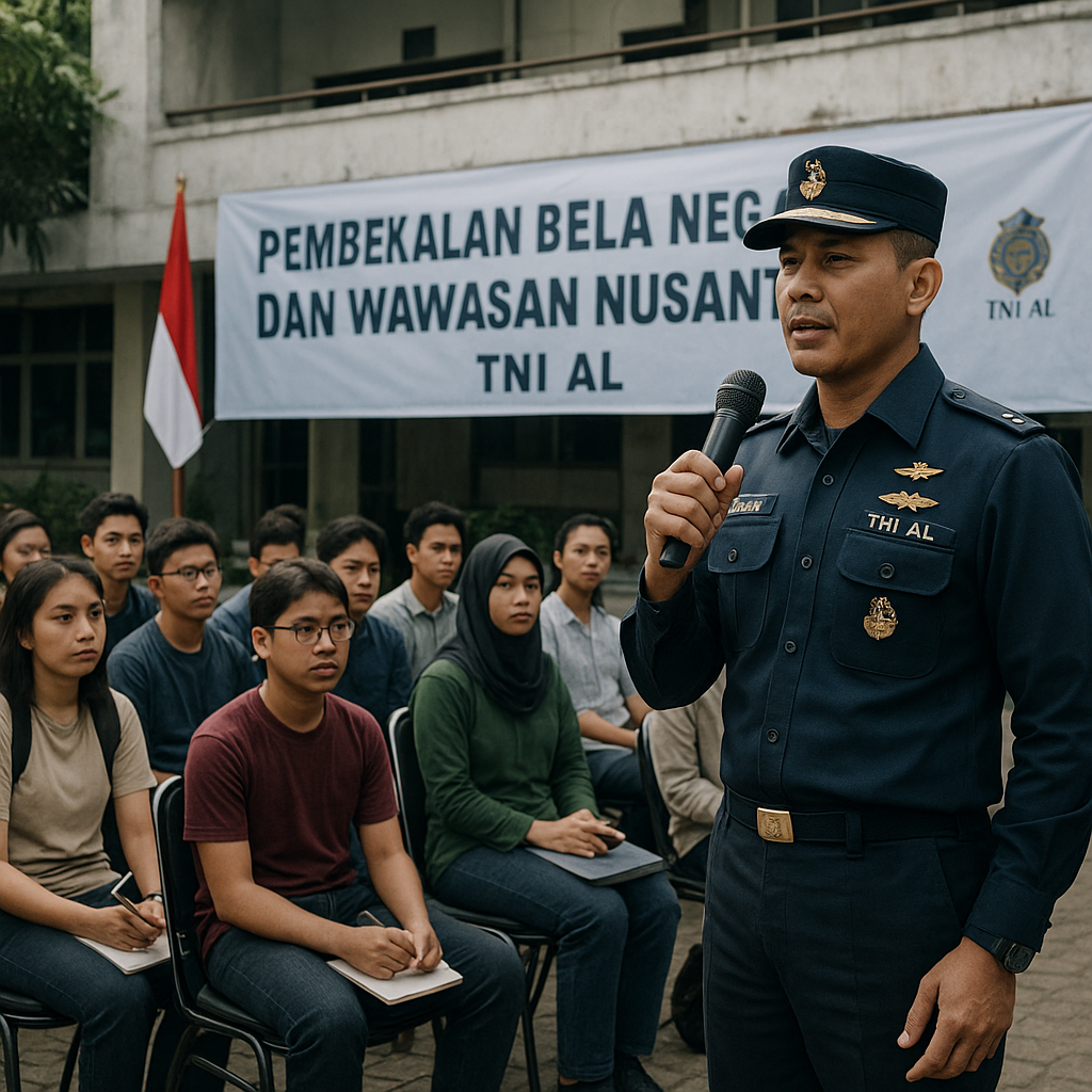 TNI AL Beri Pembekalan Bela Negara dan Wawasan Nusantara unt...