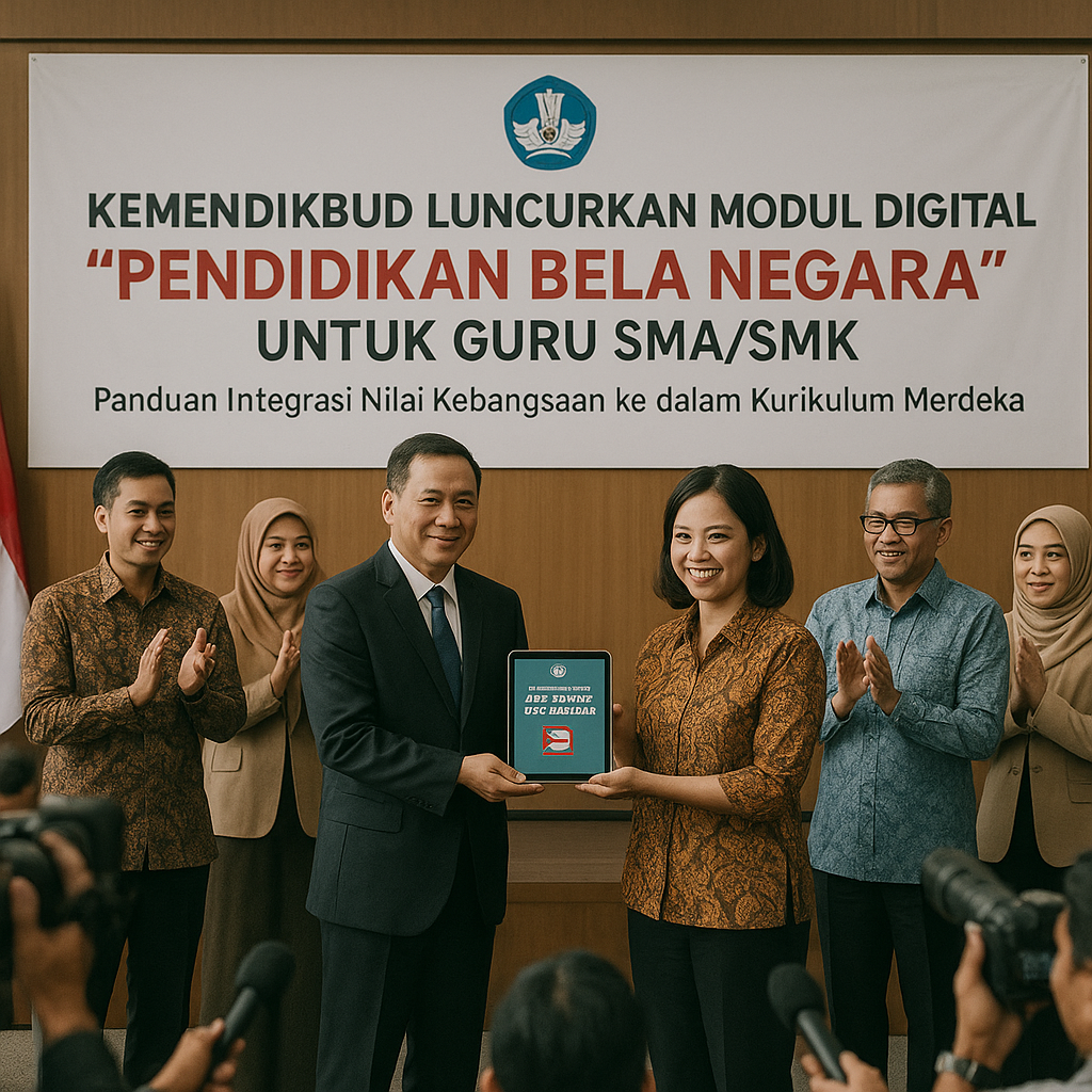 Kemendikbud Luncurkan Modul Digital 'Pendidikan Bela Negara'...