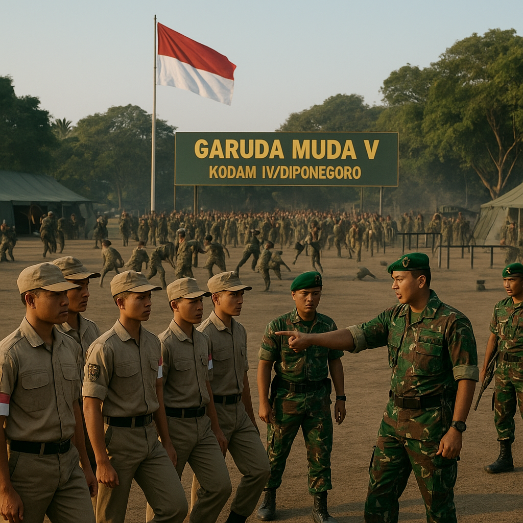 Resimen Mahasiswa (Menwa) UGM Gelar Latihan Gabungan Bela Ne...
