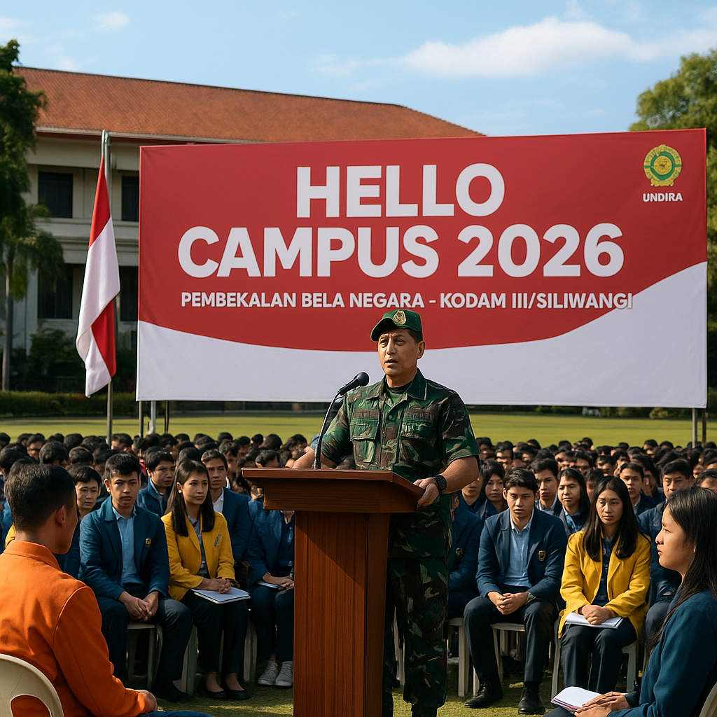Personel Kodam III/Siliwangi Berikan Pembekalan Bela Negara...