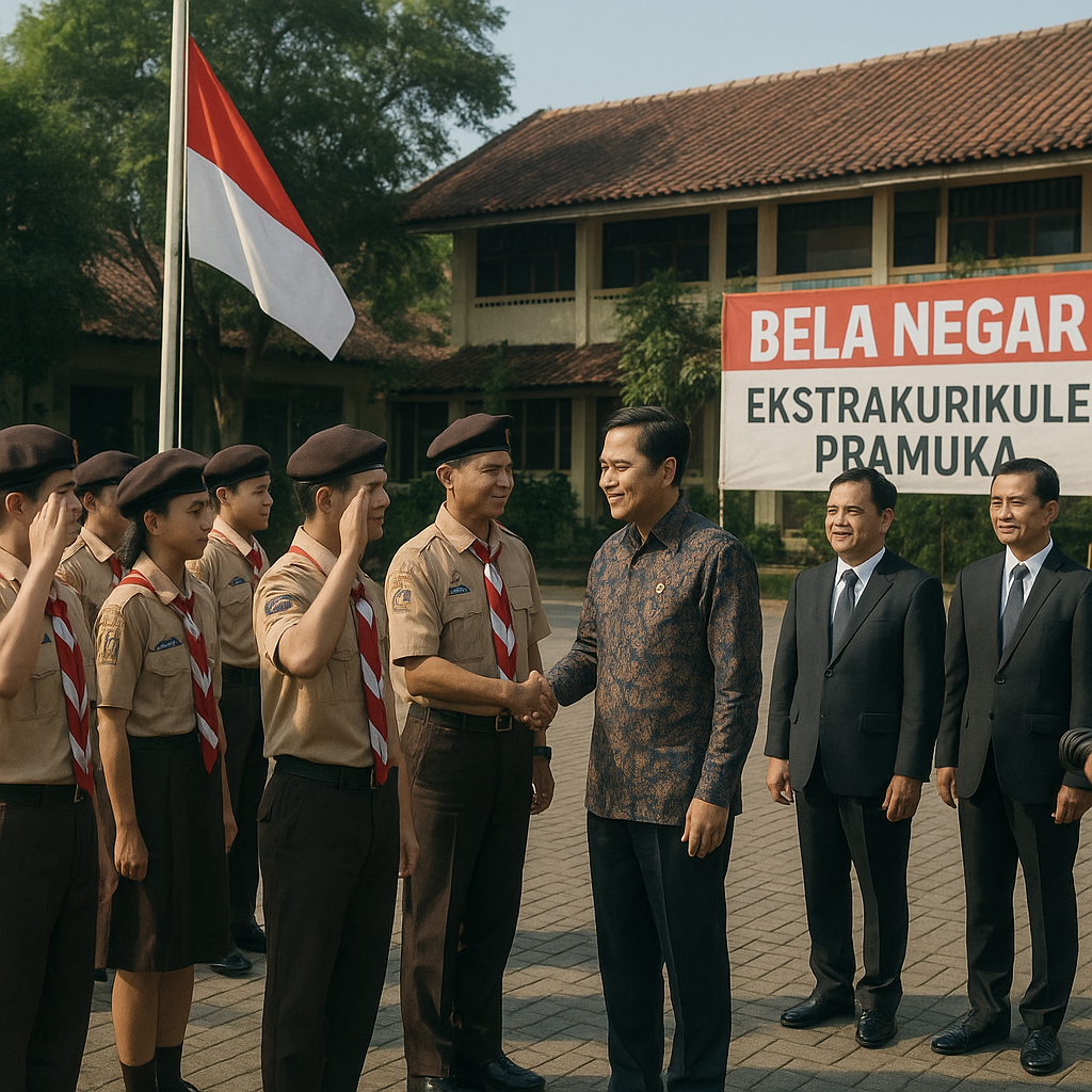 Pramuka Digadang Jadi Program Wajib Ekstrakurikuler Bela Neg...