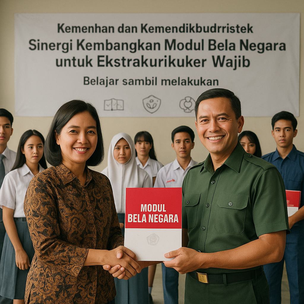 Kemenhan dan Kemendikbudristek Sinergi Kembangkan Modul Bela...