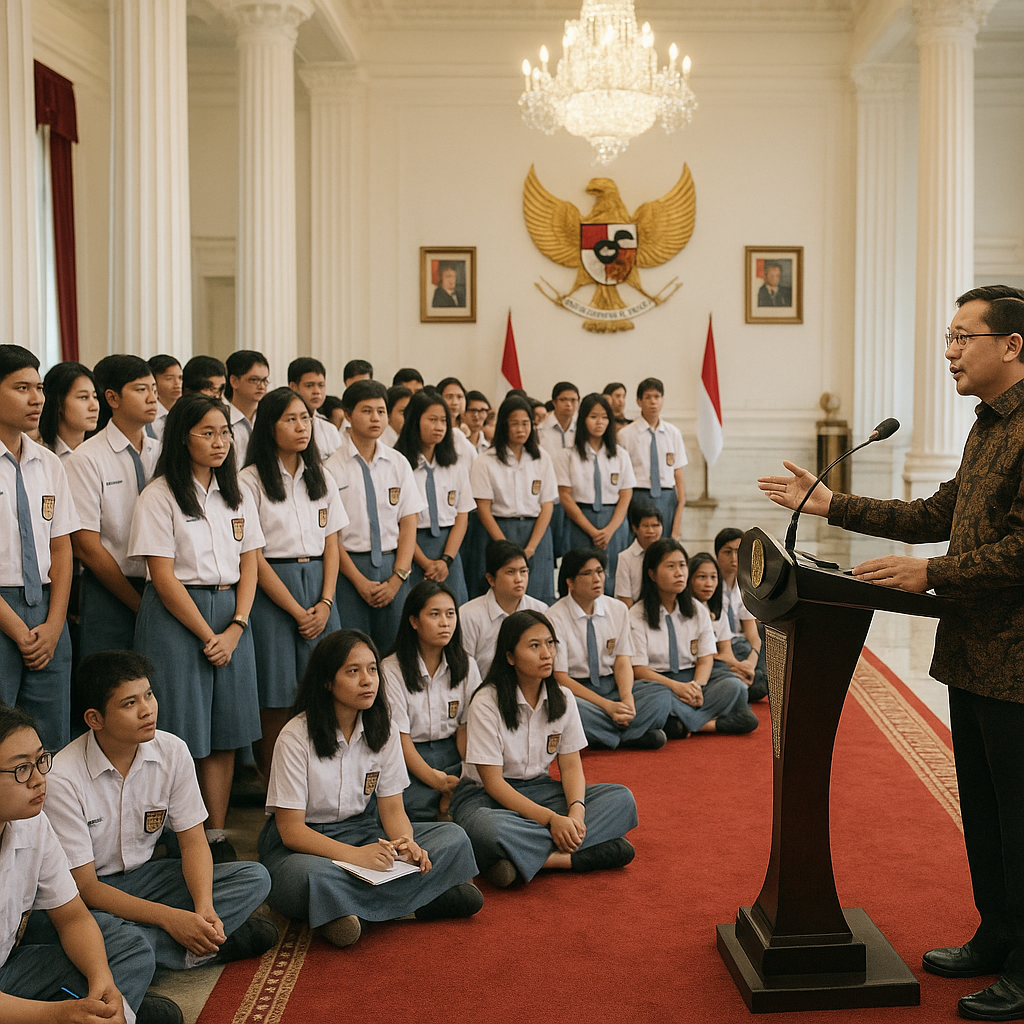 264 Pelajar SMA Negeri 84 Ikuti Edukasi Pemerintahan di Ista...