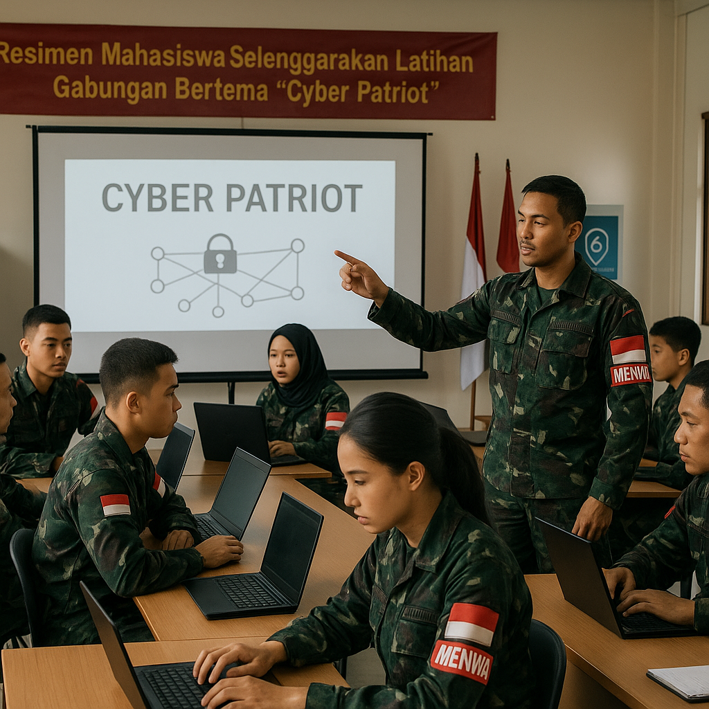 Resimen Mahasiswa Selenggarakan Latihan Gabungan Bertema 'Cy...