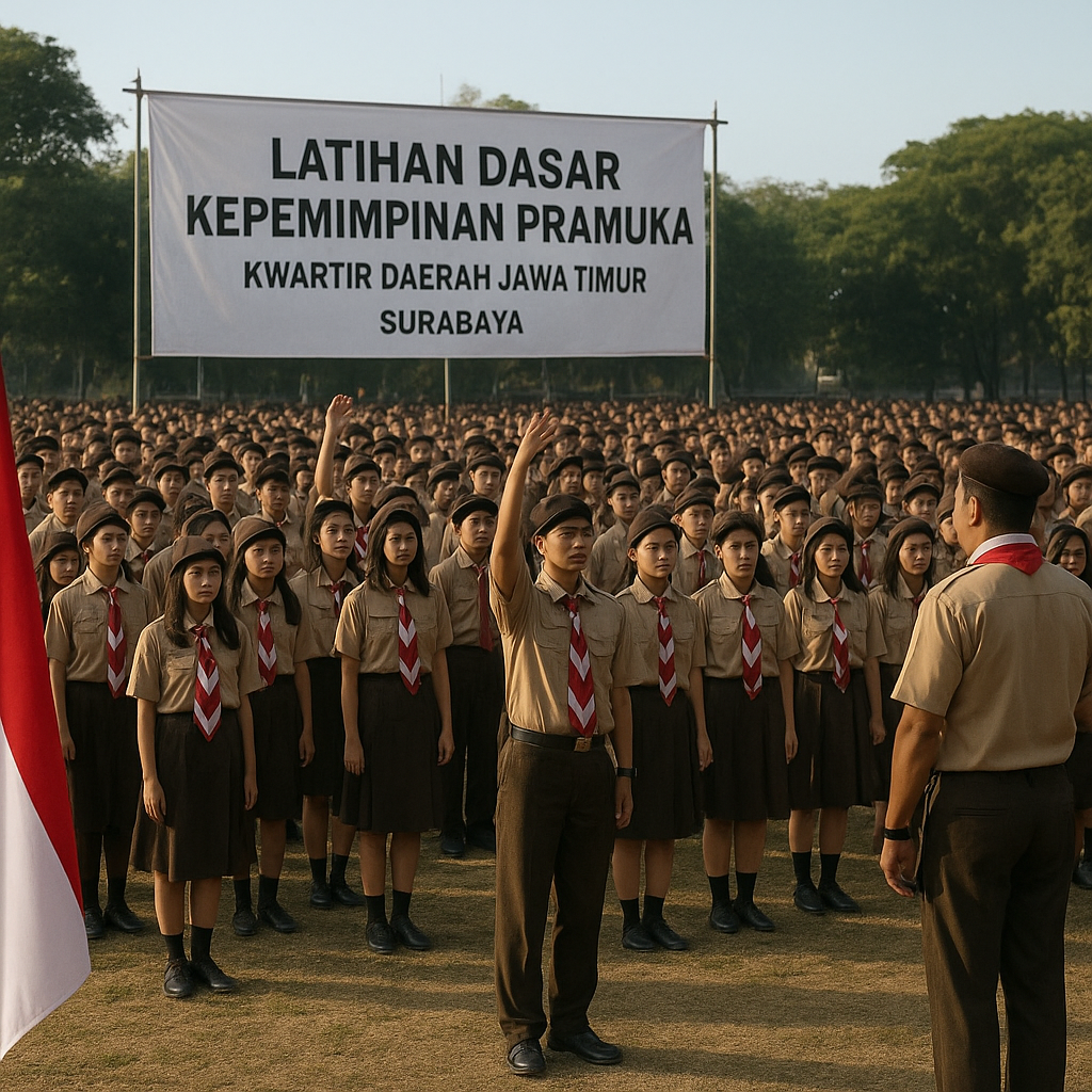 Ratusan Pelajar Ikuti Latihan Dasar Kepemimpinan Pramuka di...