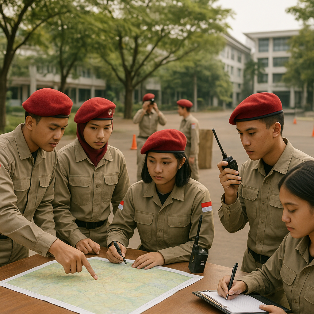 Resimen Mahasiswa (Menwa) UGM Gelar Latihan Taktis Tangkal R...