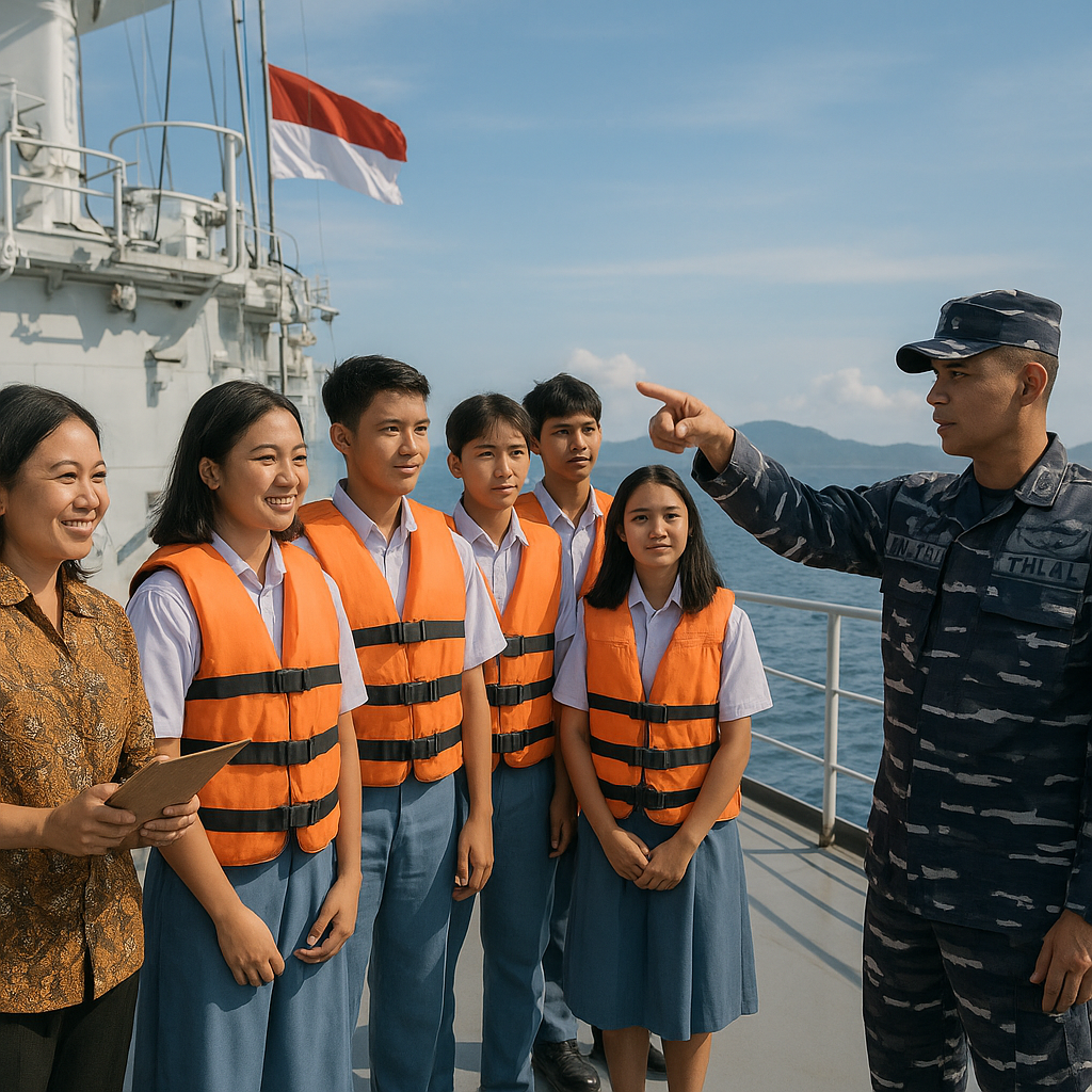 Kemendikbud Gandeng TNI AL Perkenalkan Maritim ke Pelajar Me...