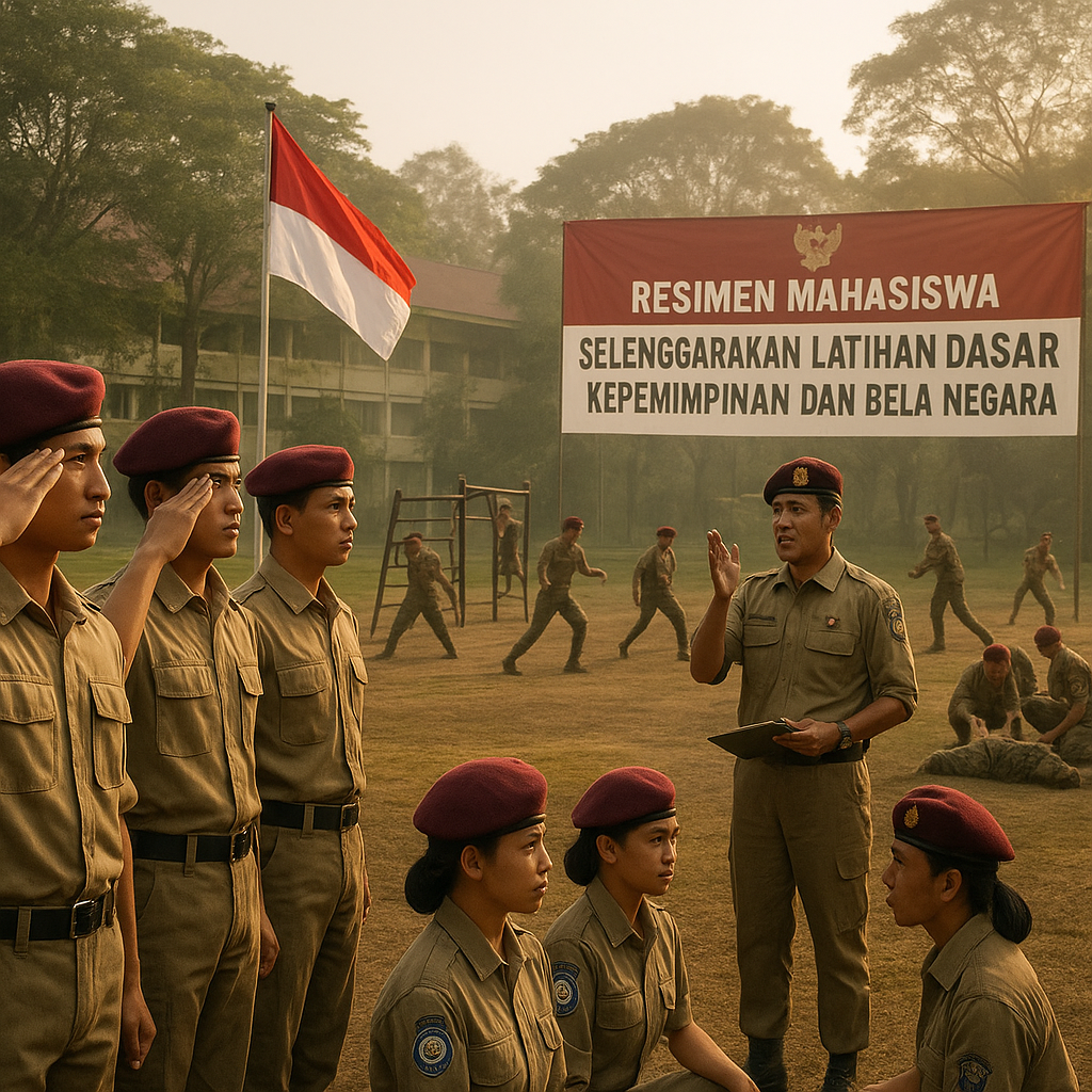 Resimen Mahasiswa Selenggarakan Latihan Dasar Kepemimpinan d...