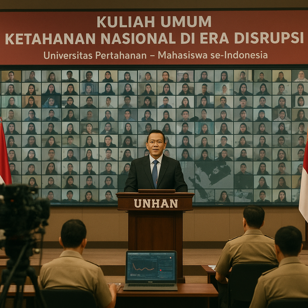 Unhan Gelar Kuliah Umum 'Ketahanan Nasional di Era Disrupsi'...