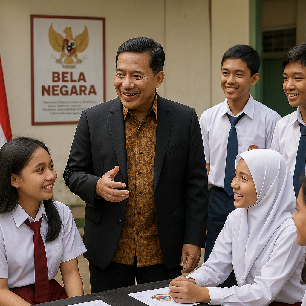 Menhan: Bela Negara di Sekolah Bukan untuk Militerisasi, Tap...