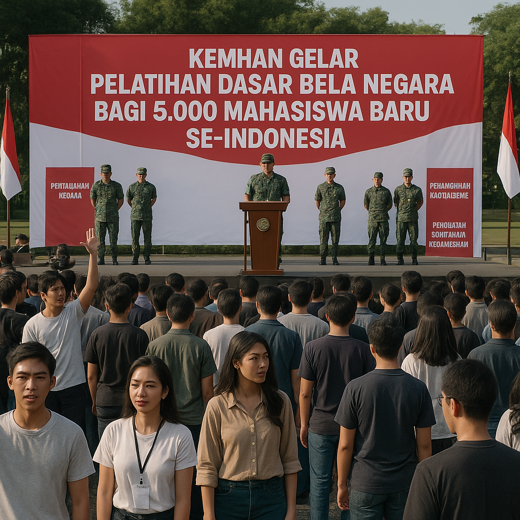 Kemhan Gelar Pelatihan Dasar Bela Negara bagi 5.000 Mahasisw...