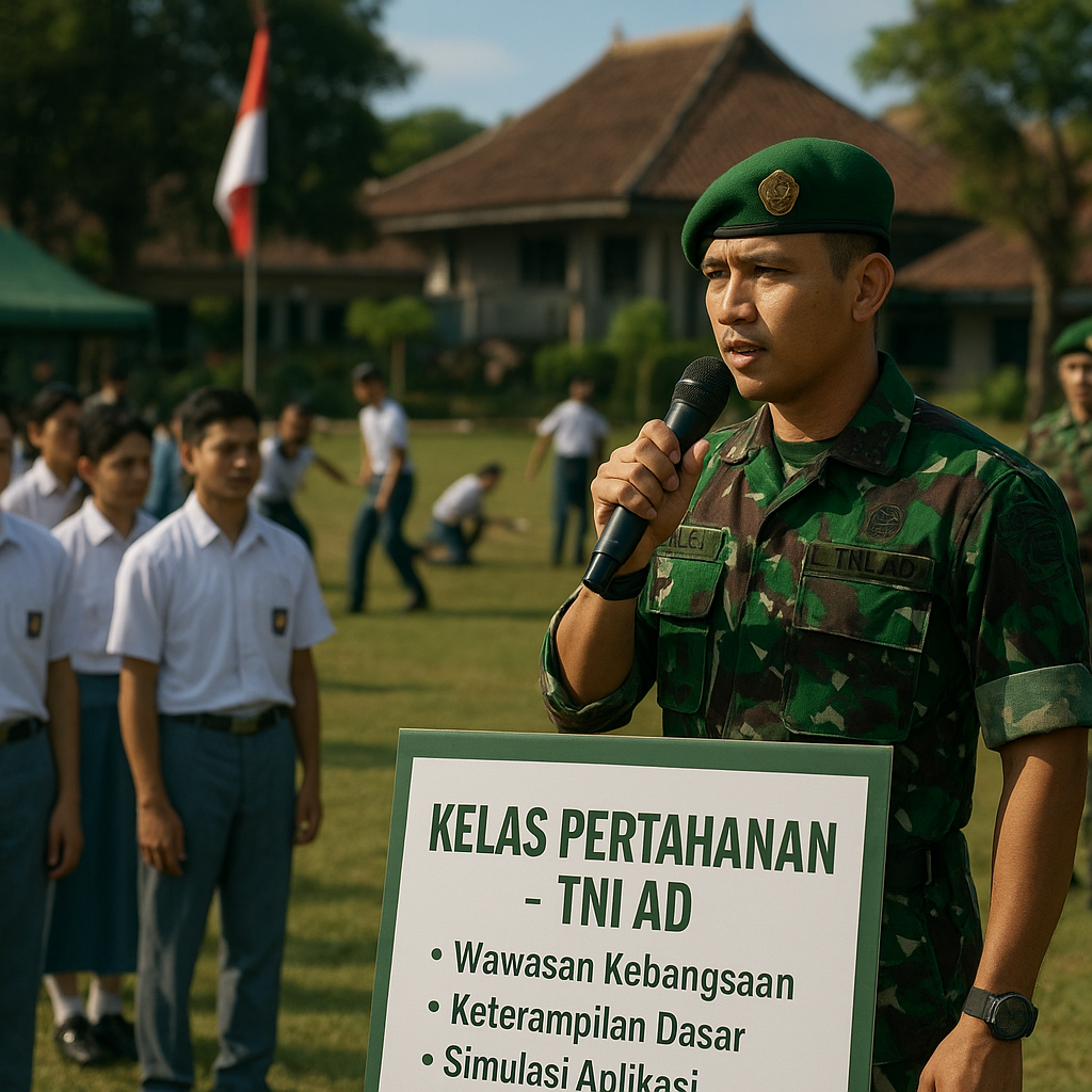 Siswa SMA di Yogyakarta Ikuti Program 'Kelas Pertahanan' den...