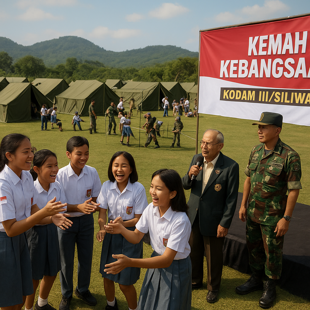TNI AD Gelar Kemah Kebangsaan bagi Pelajar SMP se-Jawa Barat
