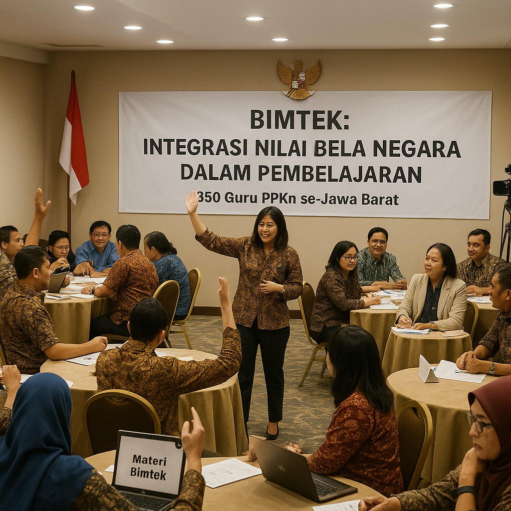 Guru PPKn se-Jawa Barat Ikuti Bimtek Integrasi Nilai Bela Ne...