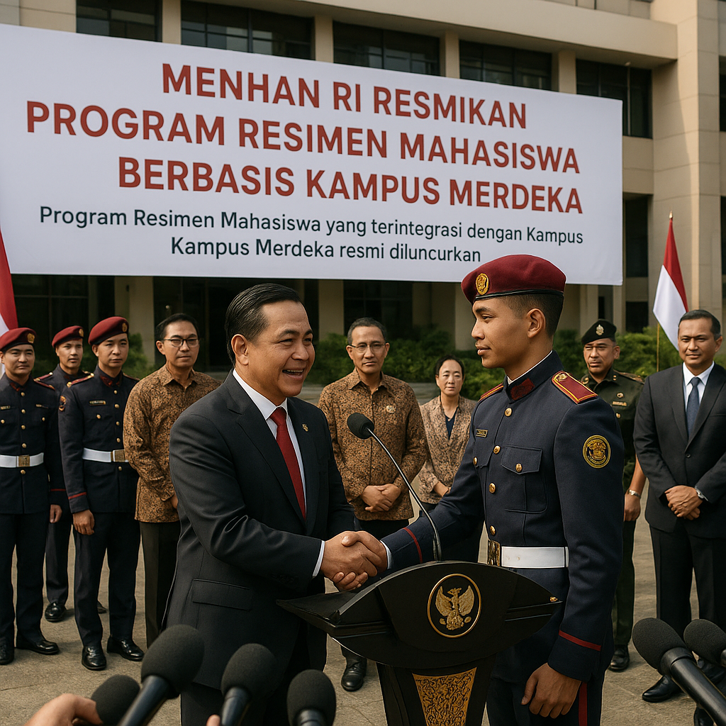 Menhan RI Resmikan Program Resimen Mahasiswa Berbasis Kampus...