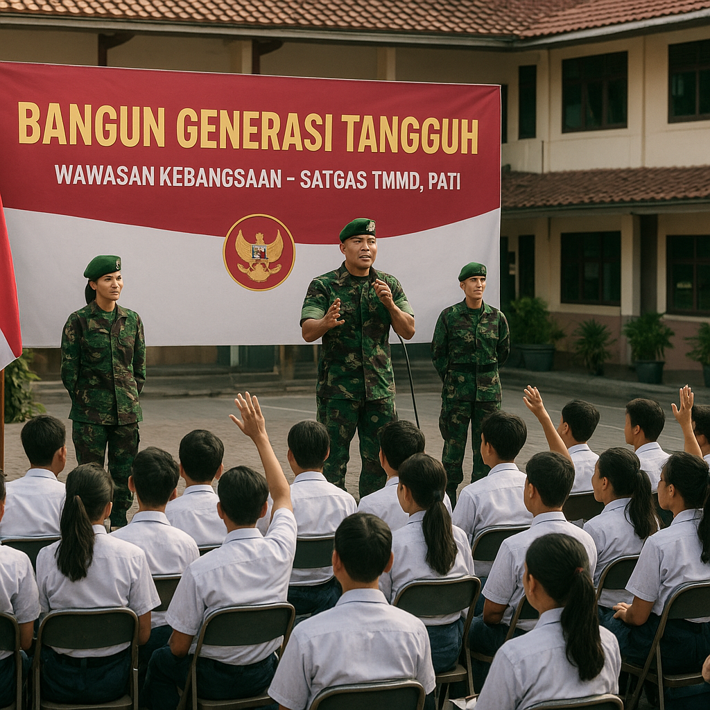Bangun Generasi Tangguh, TNI Tanamkan Wawasan Kebangsaan ke...