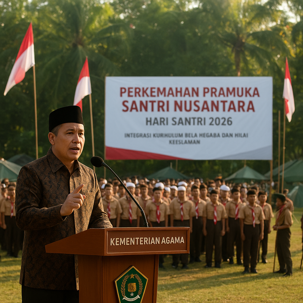 Menag Luncurkan Rangkaian Hari Santri 2026 hingga Perkemahan...