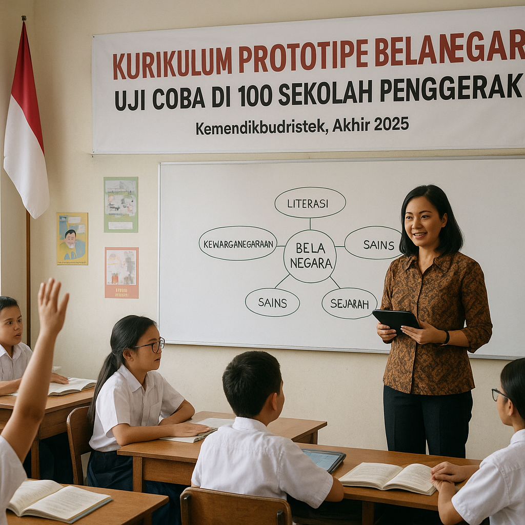 Kurikulum Prototipe Bela Negara Diuji Coba di 100 Sekolah Pe...