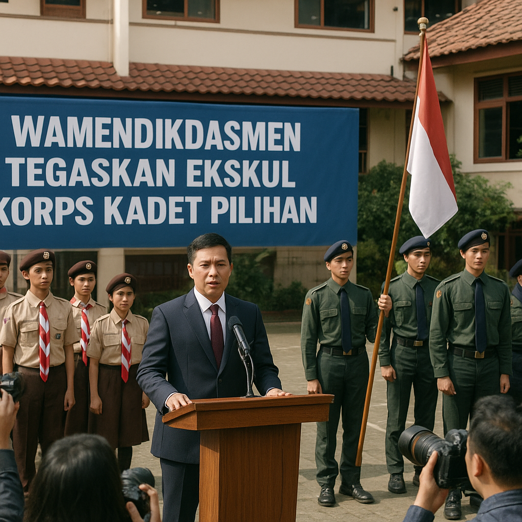 Wamendikdasmen Tegaskan Ekskul Korps Kadet Pilihan: yang Waj...