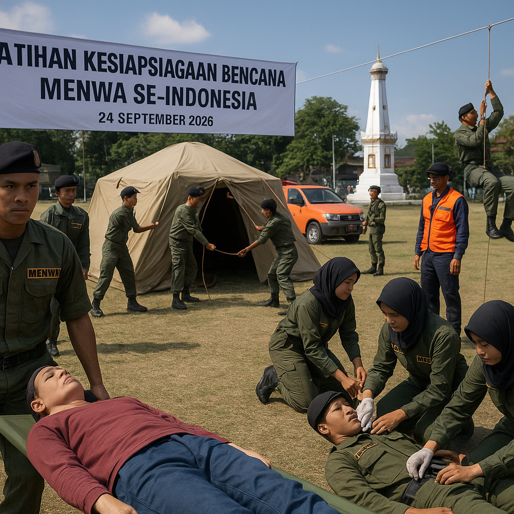 Menwa se-Indonesia Latih Kesiapsiagaan Bencana di Jogja
