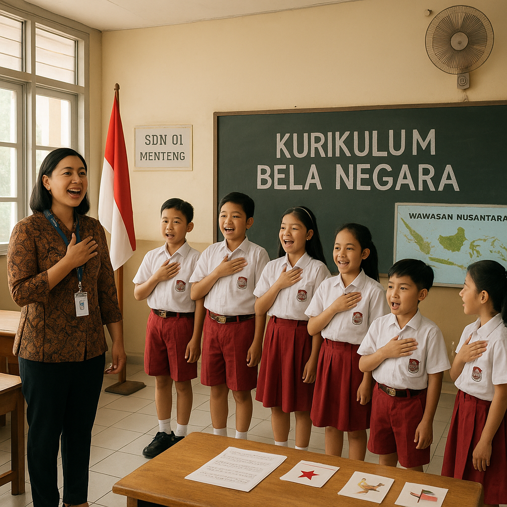 SDN 01 Menteng Mulai Terapkan Kurikulum Bela Negara