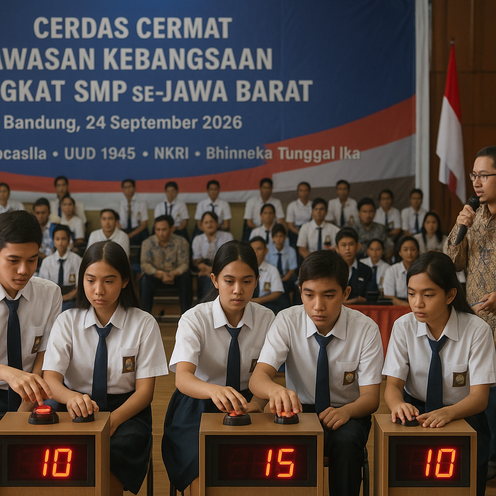 Cerdas Cermat Wawasan Kebangsaan Tingkat SMP Digelar di Band...