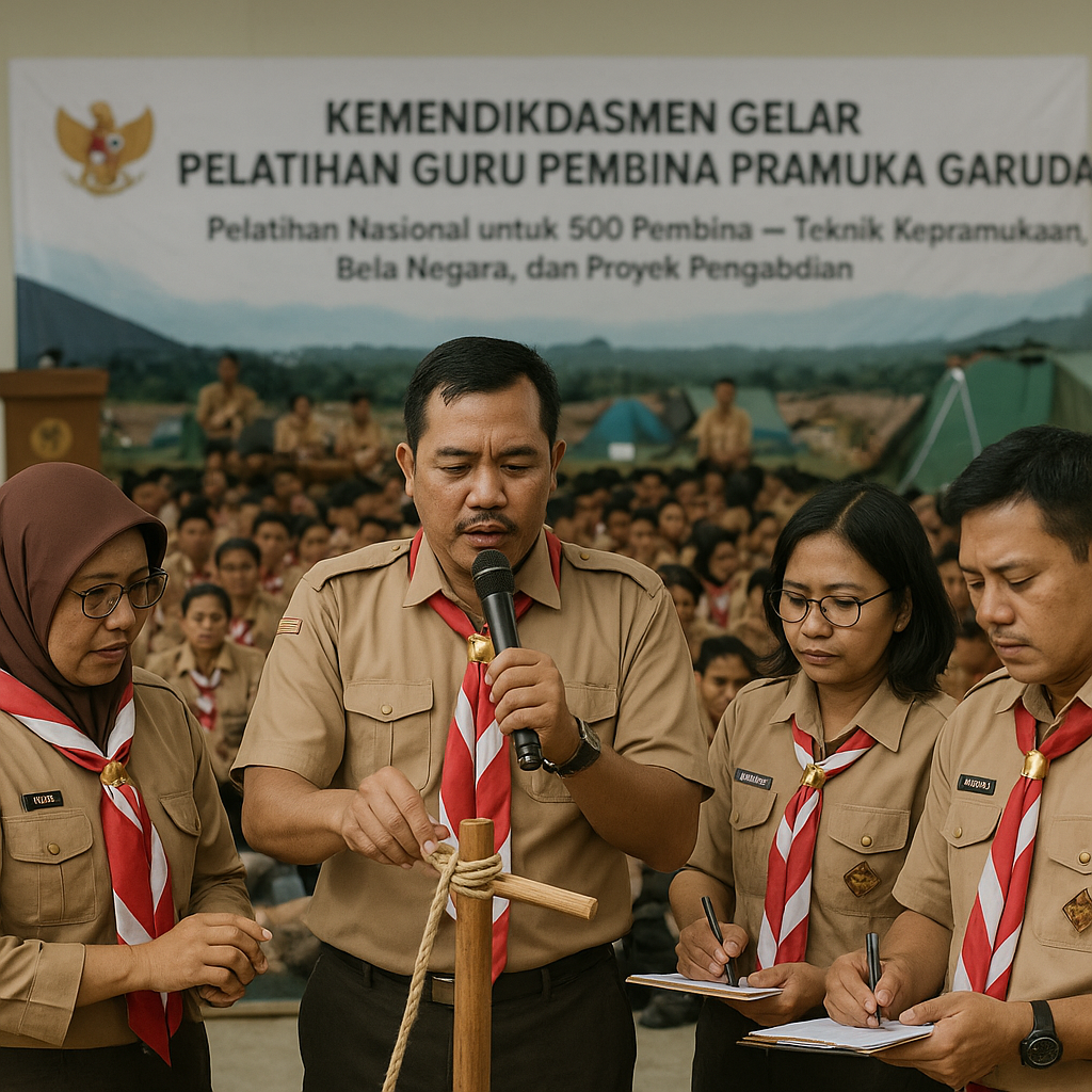 Kemendikdasmen Gelar Pelatihan Guru Pembina Pramuka Garuda