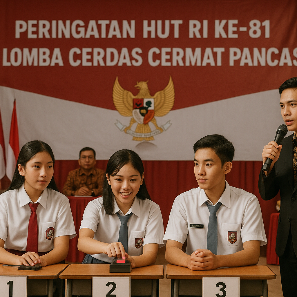 Peringatan HUT RI ke-81 Diisi Lomba Cerdas Cermat Pancasila...