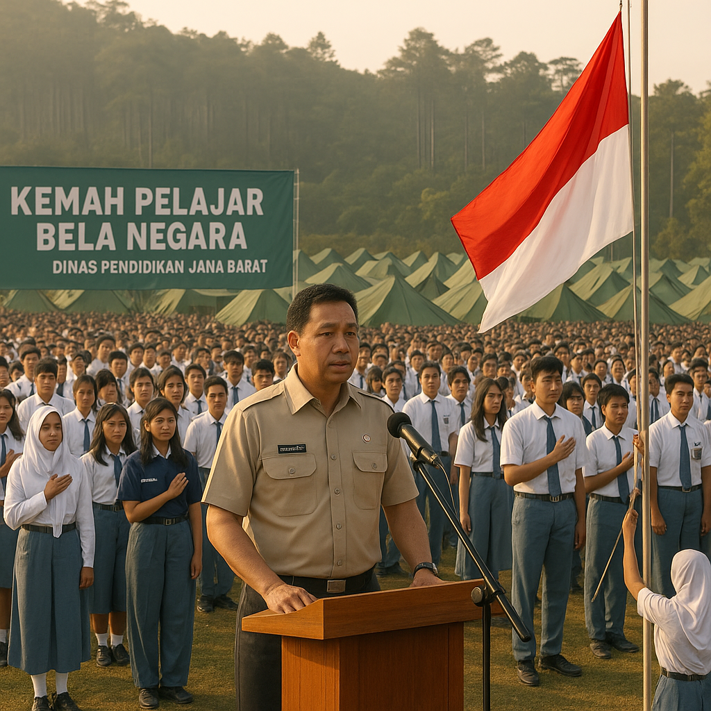 Dinas Pendidikan Jabar Gelar Kemah Pelajar Bela Negara, Liba...