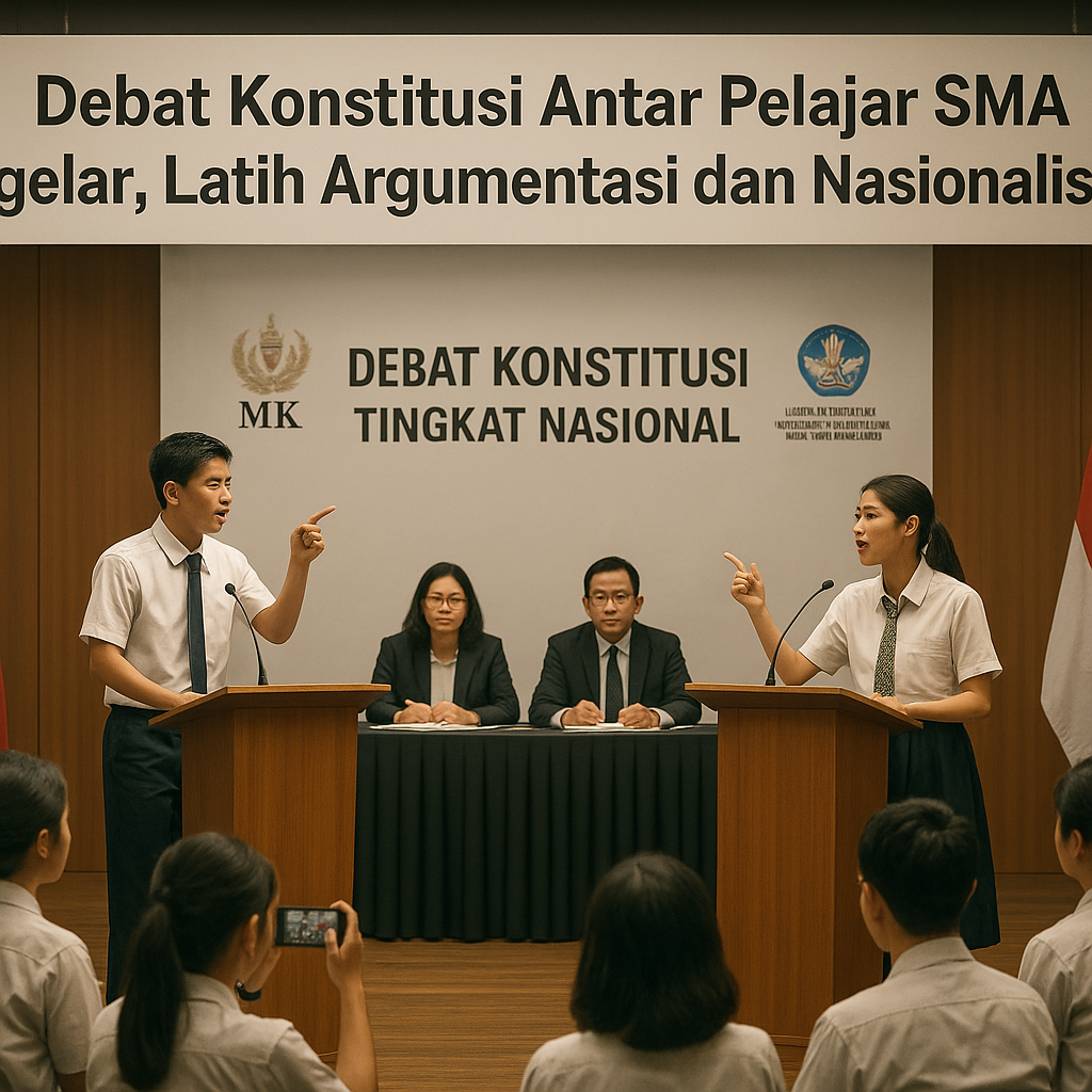 Debat Konstitusi Antar Pelajar SMA Digelar, Latih Argumentas...