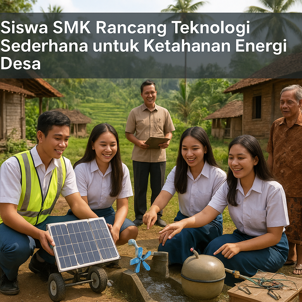 Siswa SMK Rancang Teknologi Sederhana untuk Ketahanan Energi...