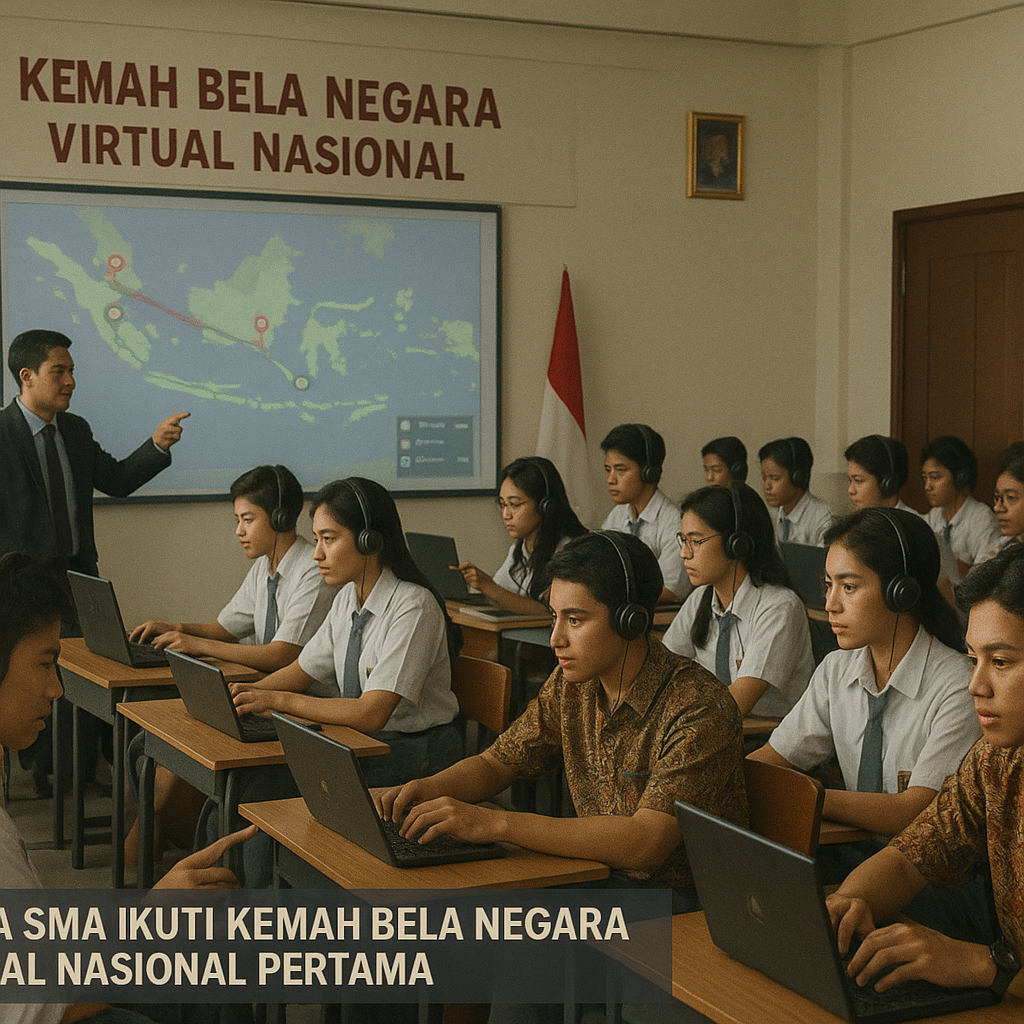 Siswa SMA Ikuti Kemah Bela Negara Virtual Nasional Pertama