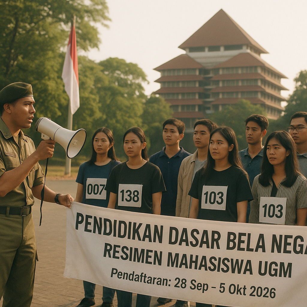 Resimen Mahasiswa UGM Buka Pendidikan Dasar Bela Negara untu...
