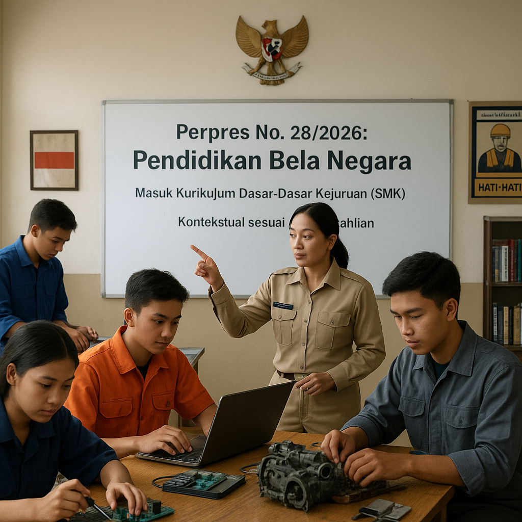 Perpres No. 28/2026: Pendidikan Bela Negara Masuk Dalam Kuri...