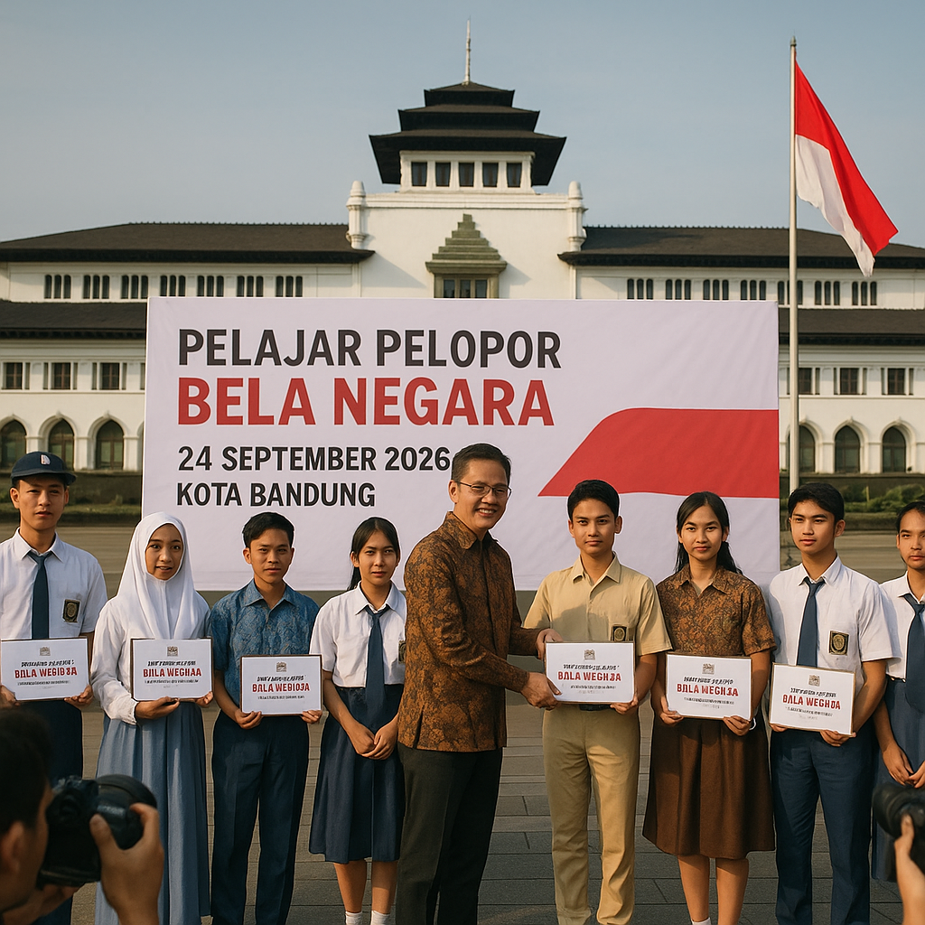 Program 'Pelajar Pelopor Bela Negara' Diluncurkan di Kota Ba...